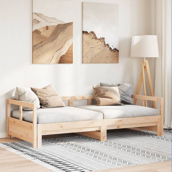 vidaXL Denná posteľ s matracom 90x190 cm masívna borovica