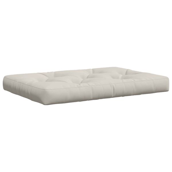 vidaXL Vankúš na paletu VIANEN 100% polyester Biela 120 x 80 x 12 cm