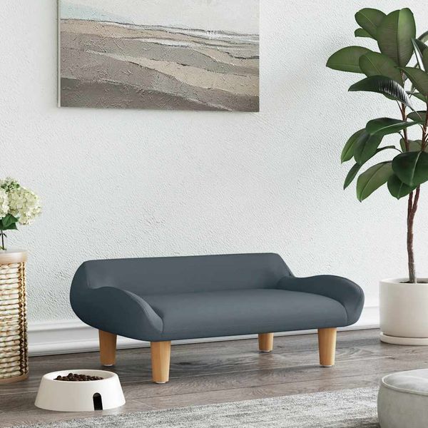 vidaXL Pelech pre psa tmavosivý 70x40x24 cm látka