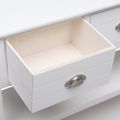 vidaXL Komoda biela 115x30x76 cm drevená