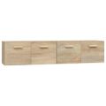 vidaXL Nástenné skrinky 2 ks dub sonoma 80x35x36,5 cm spracované drevo