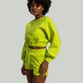 Dámska mikina Lunar Cropped Chartreuse - STRIX, veľkosť M, veľkosť oblečenia M