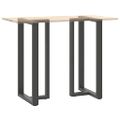 vidaXL Nohy barového stola v tvare T, 2 ks, antracitové, 60x35x(110-111) cm, oceľ