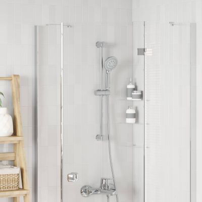 vidaXL Držiak na sprchovú hlavu Chróm 71 cm Nehrdzavejúca oceľ