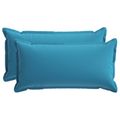 vidaXL Poťah na podložku 2 ks HOUTEN Svetlomodrá 40 x 70 cm Polyester