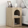 vidaXL Nočný stolík ELST 2 ks Sonoma dub 29,5 x 33,5 x 50 cm