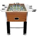 vidaXL Stolný futbal oceľ 60 kg 140x74,5x87,5 cm bledohnedý a čierny