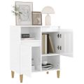 vidaXL Komoda vysoký lesk biela 60x35x70 cm spracované drevo