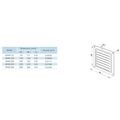 Mriežka VENTS MVM 125s 125x125mm