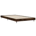 vidaXL Posteľný rám bez matraca dymový dub 100x200 cm kompozitné drevo