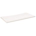 vidaXL Doska stolíka biela 100x50x2,5 cm masívne borovicové drevo