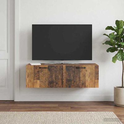 vidaXL Nástenná TV skrinka Staré drevo 98 x 41 x 30 cm
