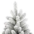 vidaXL Umelý Sklápací Vianočný Stromček 300 LED Zelená a biela 210 cm