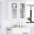 vidaXL Závesná skrinka Biela 80 x 31 x 80 cm Kompozitné drevo