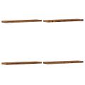 vidaXL Nástenné police 4 ks, staré drevo 40x10x1,5cm, kompozitné drevo