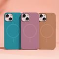 Silicone Thin Mag case for iPhone 17 6,3" / 18 6,3" caramel