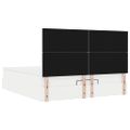 vidaXL Osmanský rám postele s matracmi biela 200x200 cm umelá koža