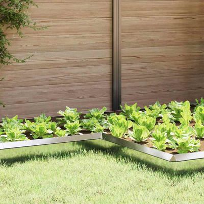 vidaXL Slimáková ohrada 4 ks 10 x 10 x 25 cm Pozinkovaná oceľ