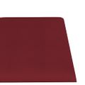vidaXL Nástenné panely 12 ks vínovočervené 60x15 cm látkové 1,08 m²
