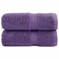 vidaXL Prémiové umývacie utierky SOLUND 2 ks fialové 30x30 cm 600 g/m²