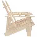 vidaXL Záhradné stoličky Adirondack+stolík, jedľový masív
