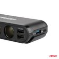 Predlžovacia zásuvka s voltmetrom USB USB-C 12/24V AMiO-03782