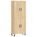 vidaXL Vysoká skrinka dub sonoma 69,5x34x180 cm spracované drevo