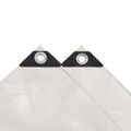 vidaXL Celta 650 g/m², 4x5 m, biela