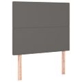 vidaXL Boxspring posteľ s matracom sivá 100x200 cm umelá koža