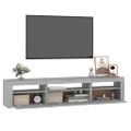 vidaXL TV skrinka s LED svetlami sivá sonoma 195x35x40 cm