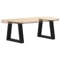 vidaXL Nohy ku konferenčnému stolíku v tvare V, 2 ks, čierne, 40 x (30-31,3) cm, oceľové