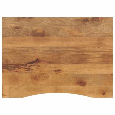 vidaXL Stolová doska so zakrivením 100x80x2,5 cm surový mangový masív