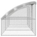 vidaXL Klietka pre sliepky 3 ks Strieborná 600 x 200 x 200 cm