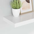 vidaXL Plávajúca nástenná polica, biela 40x23,5x3,8 cm, MDF