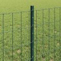 vidaXL Euro oplotenie s pilierom 10 x 0,6 m PVC potiahnutá oceľ Zelená