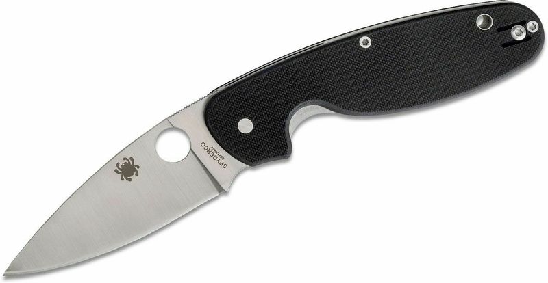 Spyderco C245GP Emphasis vreckový nôž 9,2 cm, Satin, čierna, G10
