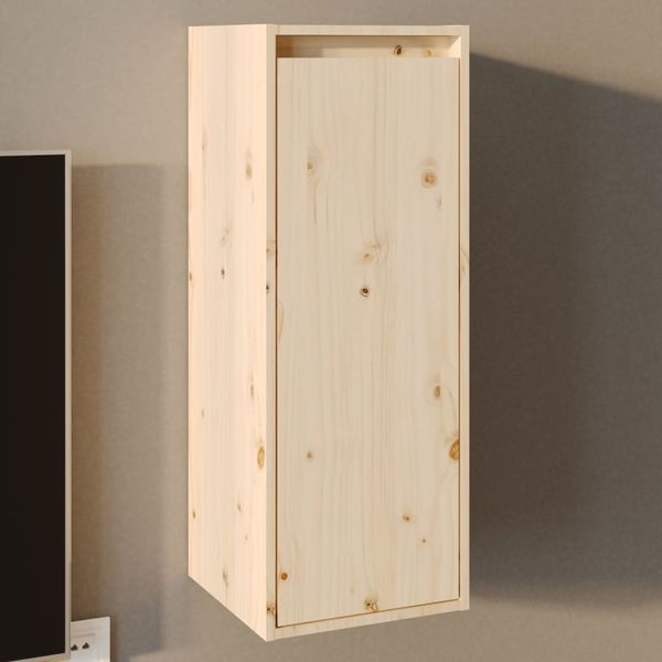 vidaXL Nástenná skriňa 30x30x80 cm masívna borovica