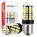 LED žiarovka CANBUS BA15S P21W R10W R5W 600lm 144SMD Biela 12V 24V AMiO-04473