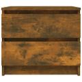 vidaXL Nočný stolík dymový dub 50x39x43,5 cm spracované drevo