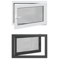 vidaXL Otočné a sklopné okno do suterénu RISOR 90 x 60 cm PVC a sklo