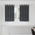 vidaXL Zatemňovacie závesy 2 ks Svetlosivá 140 x 140 cm Zamat