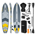 Paddleboard SUP REBEL ACTIVE PRO RBA-4518-G sivý, nosnosť 220kg