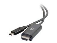 Kábel adaptéra - USB-C s kolíkmi (samec) do HDMI s kolíkmi (samec) - 1.83 m - čierna - reverzibilné konektory, podporuje 4K, podpora 1080p, podpora 4K60 Hz (3840 x 2160), podpora 4K30Hz, rýchlosť prenosu dát až 10 Gbps