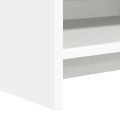 vidaXL Knižnica Biela 87,5 x 30 x 111 cm Kompozitné drevo