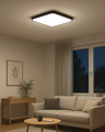 Q-253CP LED stropné svietidlo EDEN 36W 3060lm 4000K štvorcové čierne QTEC