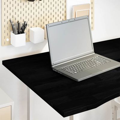 vidaXL Stolová doska tmavohnedá 100x80x2,5 cm dubový masív obdĺžnikový