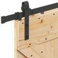 vidaXL Posuvné dvere NARVIK 80 x 210 cm (152,5 cm) Prírodná a čierna