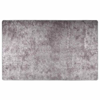 vidaXL Prateľný koberec 160x230 cm sivý