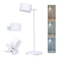 LED stolná lampa Solight WO68-W nabíjacia s klipom