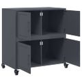 vidaXL Komoda antracitová 68x39x72 cm oceľ